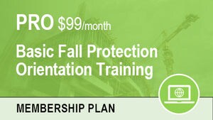 Online Basic Fall Protection Orientation (Pro Plan)