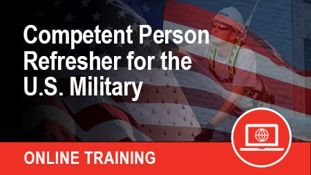Fall Protection Competent Person Refresher for the U.S. Military (Online)